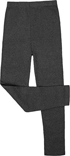 normani Kinder Thermohose für Jungen und Mädchen mit Innenfleece - Lange Unterhose aus ÖkoTex100 Farbe Anthrazit Größe M/134-140