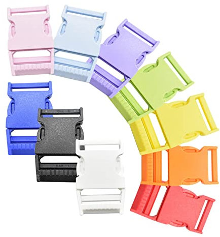 Zuzer Seitliche Entriegelung Schnallen 30PCS 25mm Steckverschluss Kunststoff Klickverschluss Steckschließer Steckschnalle,Buckle Rucksack für Gepäckgurte Halsband Rucksackreparatur
