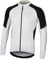 BERGRISAR Herren Radtrikot Fahrradtrikot Langarm Atmungsaktive Leicht Fahrradbekleidung mit 3+1 Reißverschluss Taschen BG012 - Weiß - Groß