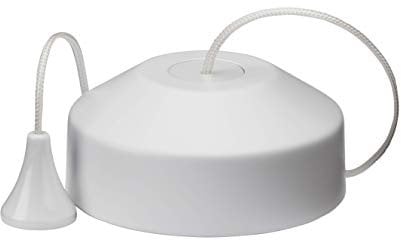 Knightsbridge 8300MW 2 Way Pull Cord Light Switch in Matt White, 74.0 mm*74.0 mm*36.0 mm