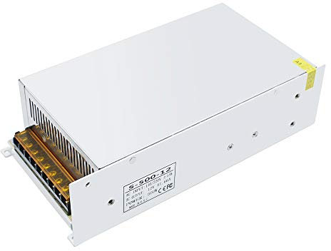 inShareplus 12V 41.7A 500W, DC Universal Regulated Switching Power Supply, 110/220V AC to DC 12 Volt LED Driver, Converter, Transformer for LED Strip Light, CCTV, Computer Project, 3D Printer