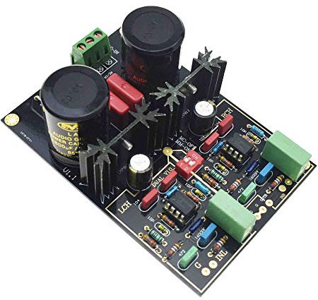 Reland Sun Hi-Fi Germany DUAL Phono Turntable Preamp Moving Magnet MM/MCLP Vinyl Preamplifier Board LME49720NA NE5532 DIY kit (LME49720NA)