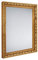 Rechteckiger Barock Wandspiegel TANJA mit Holzrahmen in Gold 55x70cm