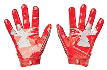 Under Armour Men's F8 Football Gloves , Dark Orange (860)/Black , XX-Large