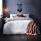 The Linen Yard Der Leinenhof Ghost Tufted Single Duvet Cover Set, Baumwolle, Weiß