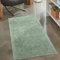 carpet city Shaggy Hochflor Teppich - 80x150 cm - Grün - Langflor Wohnzimmerteppich - Einfarbig Uni Modern - Flauschig-Weiche Teppiche Schlafzimmer Deko