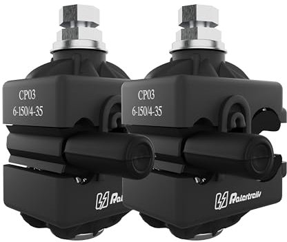 Conector Perforación Aéreo para Conexiones de Cables con Corriente Sin Peligro al Contacto Eléctrico con Entrada de 6/150,mm2 y Salida de 4/35mm2 Conector Estanco para Derivar Cables (2 Conectores)