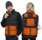 DR.PREPARE Heated Gilet with 7.4V DC Port, Unisex Heated Vest with 10 Heating Zones & 3 Heat Levels, Fluffy Heated Body Warmer Jacket