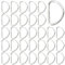 Hocansen 100 Stück D Ring 20mm Metallringe Schnallen Silber Swpeet D Ringe Halbringe Schlüsselanhänger D Ring Karabiner für Taschen,Rucksackund (20mm/DK)