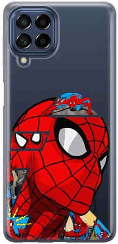 ERT GROUP custodia per cellulare per Samsung M53 5G originale e con licenza ufficiale Marvel, modello Spider Man 042 adattato in modo ottimale alla forma dello smartphone, parzialmente trasparente