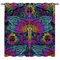YUANZU Libelle Vorhänge Bunten Indischen Mandala Paisley Ösen Gardinen mit Blickdichte Vorhang Kälteschutz Blackout Curtain Wohnzimmer Schlafzimmer Verdunkelung Fenster, 2 Stück, H 213 x B 200 cm