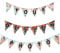 Wimpelkette mit eigenem Foto 4 Meter x 3 Stück Personalisiert Outdoor Party Flagge Girlande Geburtstags Dekoration Feier Banner und für Kinderzimmer Deko Bunting Wetterfester Stoff [164]