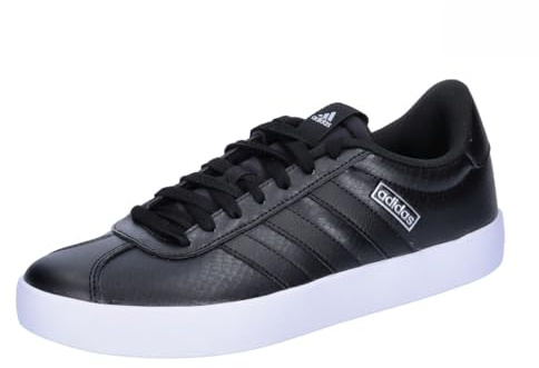adidas Damen VL COURT SHOES, CORE BLACK/CORE BLACK/SILVER MET, 44 EU