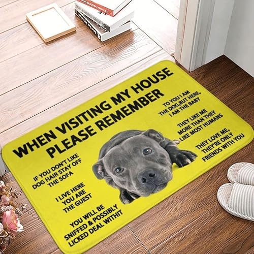 Fußmatte für drinnen und draußen, für Küche, Bad, Badezimmer, englischer Bullterrier