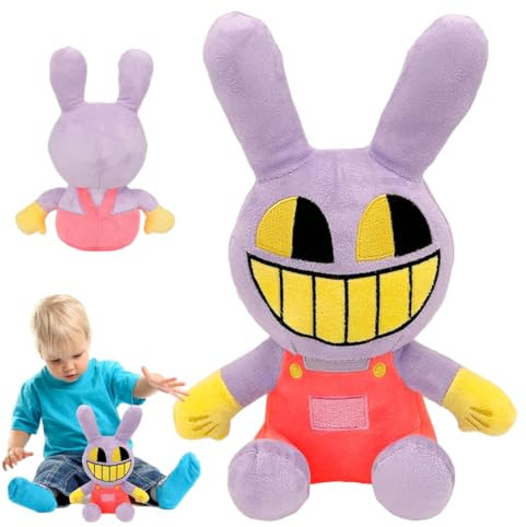 HYDTQCL The Amazing Digital Circus Plush, 26cm Digital Circus Pomni Plush Und Jax Plush, The Amazing Digital Circus Anime-Figuren Spielzeug für Geburtstagsgeschenke für Jungen und Mädchen (B)