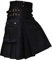 Mittelalter Kleidung Herren: mit Tasche Mittelalter Cosplay Trachten Rock Römer Kostüm Schottisch Schwarz Männer Schottenrock Cargorock Kilt Karneval Retro XXL Faltenrock Herrenrock