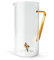 WD Lifestyle - Karaffe aus Borosilikatglas, 1,2 l, mit orangefarbenem Dekor