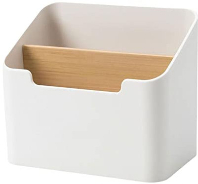 Samuliy Desktop Storage Box, Remote Control Storage Box, Storage Box for TV Remote Control Holder with Smooth Edges - Multifunctional Desk Box with Smooth Edges