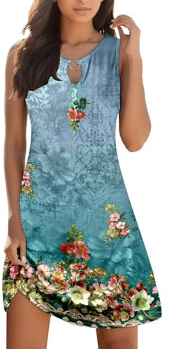 WVONIF Robe Rayures Femme Maxi Robe en Mousseline De Soie À Motif Floral Col V Robe Longue Grande Taille Dentelle Imprimé Vintage Élégant Boho Robe de Plage Robe Rose Poudré Femme