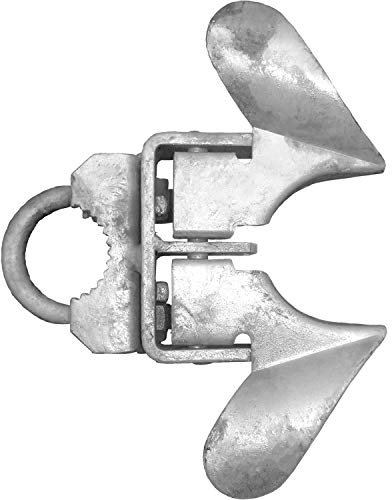 Jake Sales -Chain Link Fence Butterfly Gate Latch - Fence Automatic Gate Latch - 1-5/8 Gate Frame and 2-3/8 Gate Post - Galvanized Fence Gate Latch with Hole for Padlock