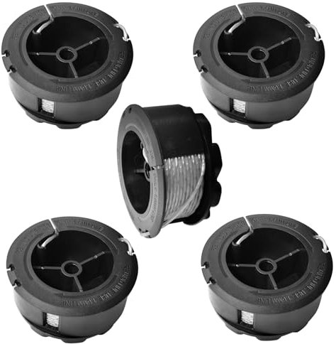 Fadenspule Ersatz für Bosch F016800570 1,6 mm 6 m Spule Schnur für Bosch Universal GrassCut 18 18-26 18-260 Rasentrimmer (5 Spulen)