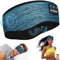 LC-dolida Schlafkopfhörer Bluetooth 5.4, Schlaf Stirnband Kopfhörer Headband Schlafmaske, Sportskopfhörer Musik schlafen Stirnband für Sport Training, Joggen, Yoga, Reisen