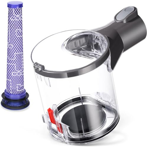 Vaschetta antipolvere per Dyson V6 DC58 DC59 DC62 DC72 DC74 Aspirapolvere, A Interfaccia Pattumiera Ricambi Vasca di Recupero Sostituzione per Aspirapolvere Senza Fili Parte No.965660-01
