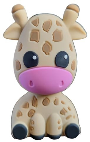 Ulticool - Memoria USB C - Jirafa de 64 GB - Pretty Sweet Cute USB - Memoria de datos - Memoria Flash Pen Drive - Memoria Flash Pen Drive - Diseño original único - USB C Stick - Beige Rosa