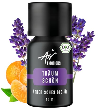 Air Creative® Träum schön, Aromamischung Lavendelöl & Mandarinenöl - Ätherisches BIO Öl (100% Naturrein) - Aromatherapie für sanftes Einschlafen und ruhige Abendstunden