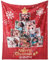 Loosusu Weihnachte Personalisierte Decke mit Foto, Fotodecke mit Eigenen Fotos, Personalisierte Fotodecke Geschenk für Weihnachtstag Familie Kuscheldecke für Mama Papa Opa Oma