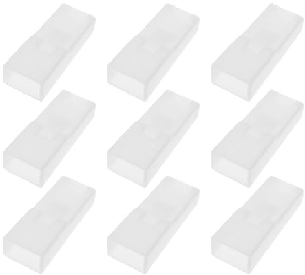 eMagTech Kabelschuh-Gehäuse, 6,3 mm, Kabelbuchse, Schutzschale, Drahtklemmen-Isolierabdeckung für 6,3 Kabelschuhe mit Zunge, Weiß, 50 Stück