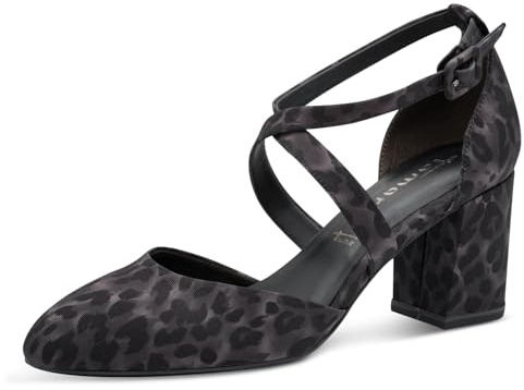Tamaris 1-1-24414-41-001 Damen Riemchenpumps Textil schwarz