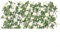 Emiif Künstliche Blätter mit Blumen – 40 x 20 cm erweiterbares Holzspalier Sichtschutz Zaun für Garten Wanddekoration Outdoor Landschaftsbau (weiß)
