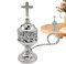 Weihrauchbrenner für Kirche - Metall -Weihrauchhalter mit Kreuz | Dekorative Aromatherapie -Brenner für Verschmutzung, Rituale und Meditation, Weihrauch -Wäscheer für Zuhause, Altar & Spiritua