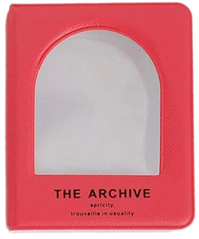 PUGEOAMN Kleinkartenhalter Album 40 Taschenkollektion Photokardbuch Für Kinder Und Erwachsene Tragbare Fotobinder Mit Klaren Ärmeln