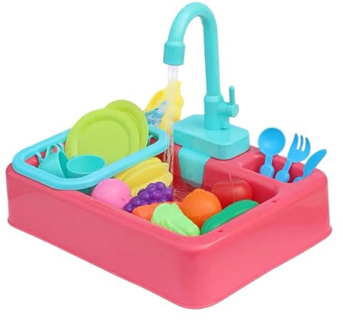 Dtaigou Lavabo Jouet - Système Automatique de Circulation d'eau - Jeu d'eau Éducatif pour de 1 à 3 Ans Intérieur Extérieur Crèche Maternelle