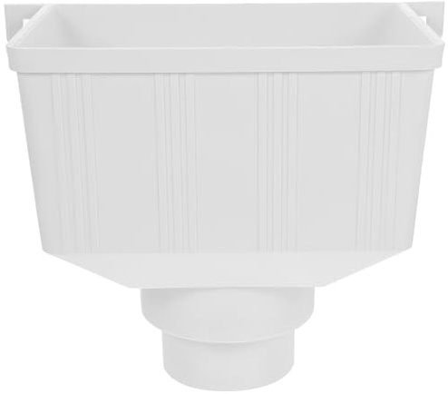 ABOOFAN White 1 Downspout Gutter Filter Water Diverter Plastic Rainwater Collection No Water Leakage Impact Resistance for Garden Rain Barrels