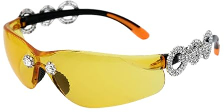 TOIPASTN Sonnenbrille Damen Herren UV Punk Brille (C2-Töne)
