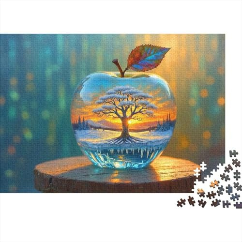 Crystal Apple Tree Puzzle 1000 Teile Schwer Puzzle Spielzeug Pädagogisches Spiel Impossible Herausforderungsspielzeug Für Erwachsene Kinder 38x26cm/1000pcs