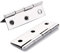 Stainless Steel Door Hinges, 75mm x 50mm, Pack of 10, Silver