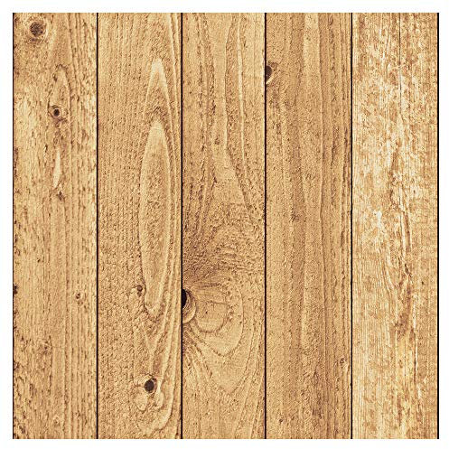 murando - Tapete selbstklebend 10m Wandtattoo dekorative Möbelfolie Dekorfolie Fotofolie Panel Wandaufkleber Wandposter Wandsticker - Holz 1602-9