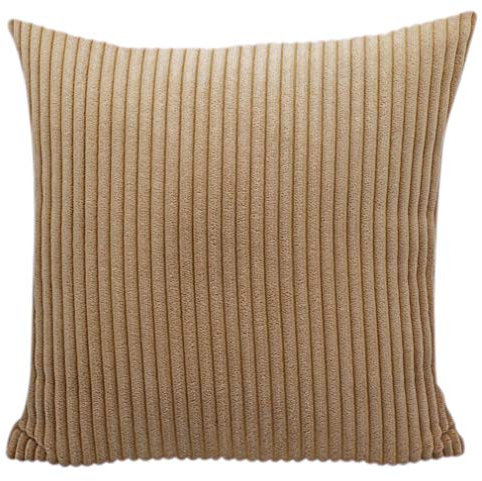 Nunbee Corduroy Baumwolle Kord Modern Rechteckig Klassisch Einfarbig Kissenbezüge Dekorative Kissenbezug Dekokissen Sofakissen Lendenkissen Wurfkissenbezug Kissenhülle, Kamel 70 * 70cm