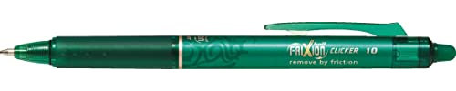 Pilot Tintenroller FRIXION Ball CLICKER 10, grün Minenbreite: 1,0 mm, Strichstärke: 0,50 mm, mit - 1 Stück (551208)