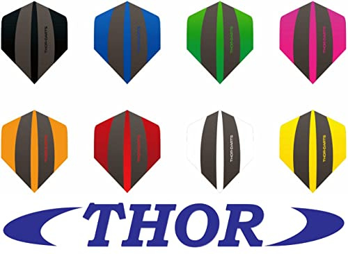 THOR-DARTS Exclusiv-Line: 120 Micron F3 Darts Flights HD-240 grau Dart Flys extra Lange haltbar Thickness > 100 mic extra Strong