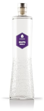 Distillerie Collesi Grappa di Sangiovese Artigianale – Grappa Bianca da Vinacce di Brunello, 40% VOL – Bottiglia 70 cl