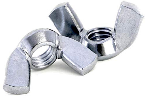 Wing Nuts Butterfly DIN 315 (American) Zinc Plated Steel for DIY Tools Machinery Pack of: 10 Size: M8