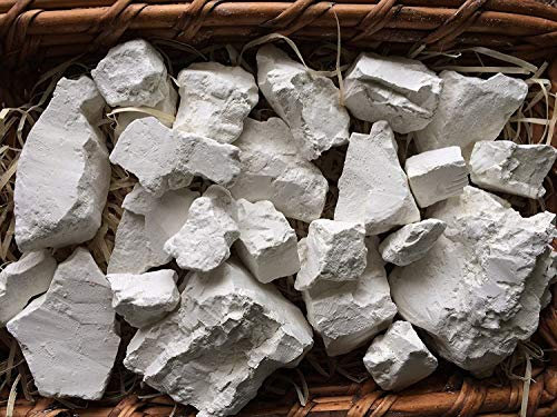 UCLAYS Kaolin Lehm, Essbare Tonstücke (Klumpen) Natürlich zum Essen (Lebensmittel), Essbarer Ton, 1 lb (450 g)