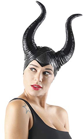 cuteDIY Hörnerkostüm schwarz Kopfbedeckung Frauen Cosplay Halloween Erwachsene Stirnband Zubehör