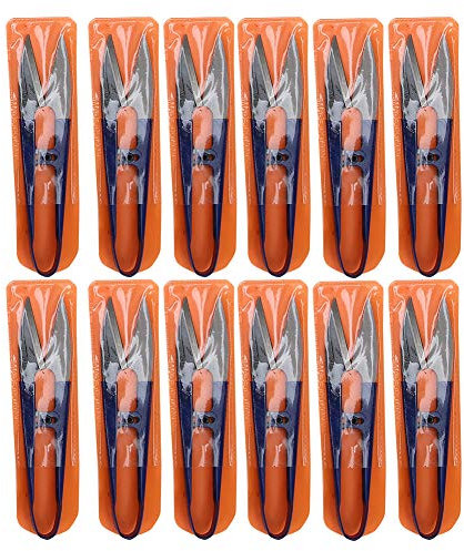 12 pièces Tondeuse à Fil Ciseaux en Forme de U Coupe Fil à Ressort Couture Outils de Coupe de Broderie pour Tissu de Point de Croix