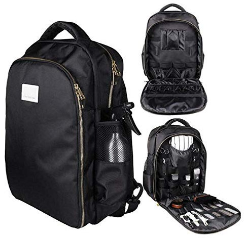 ZHFF Zaino da barbiere Strumento multifunzionale per parrucchiere Zaino Borsa da viaggio per attrezzi da trucco Organizer per forbici Clippers, zaino portatile